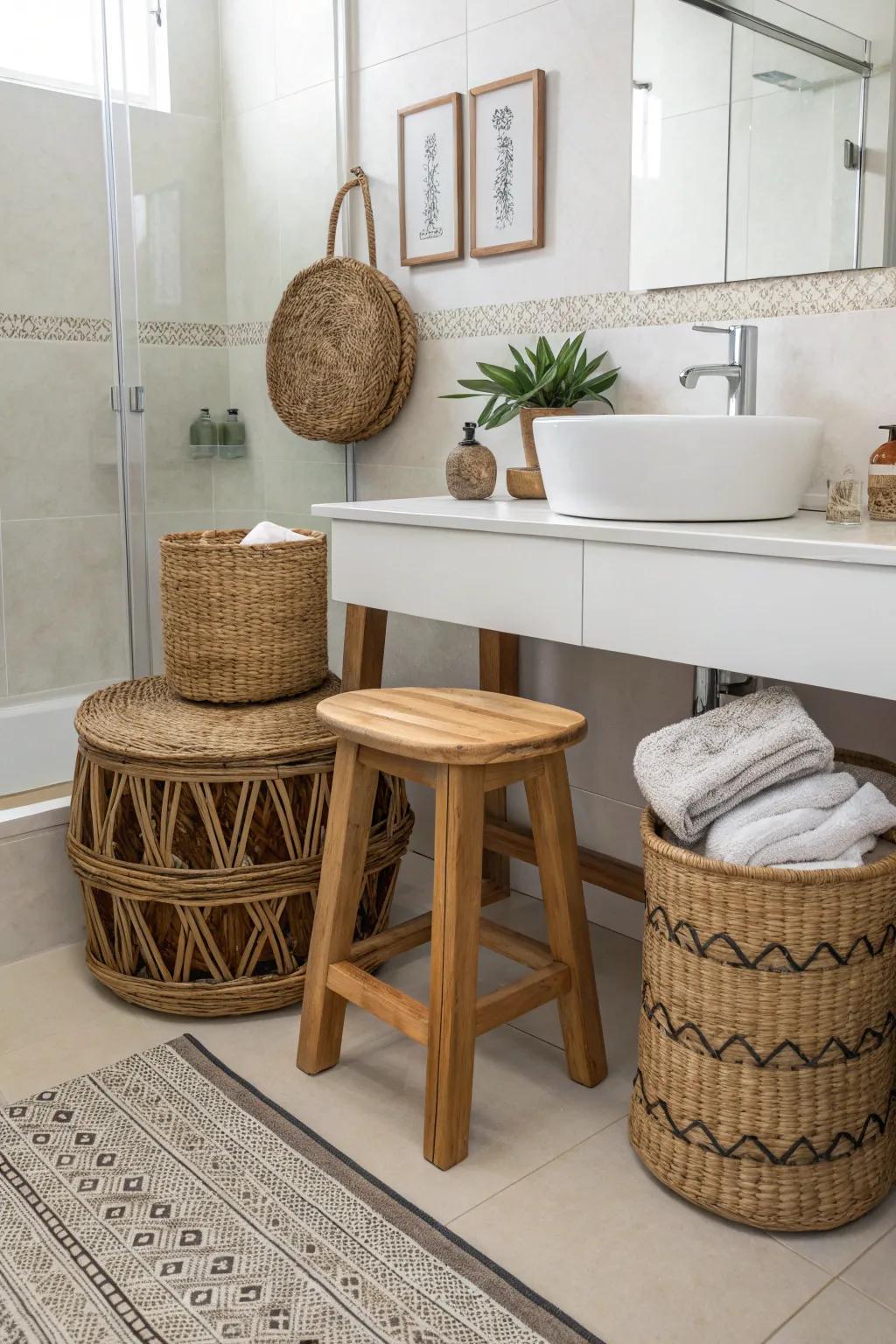 Decorative accessories add a personal and charming touch to your bathroom.