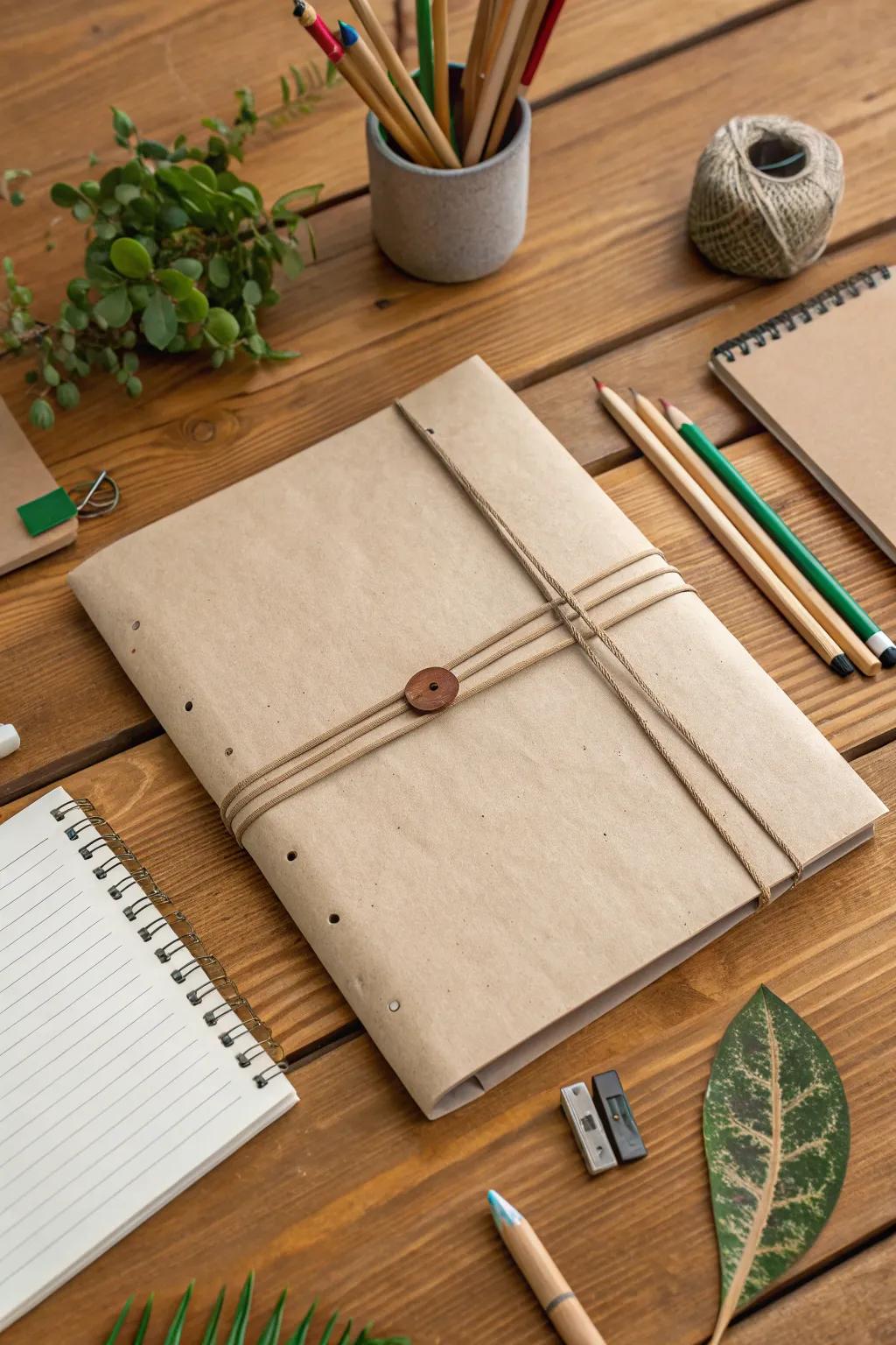 Recycled paper covers are a sustainable and stylish choice.