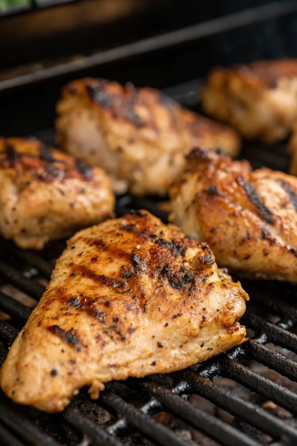 Perfectly seasoned grilled chicken is always a crowd-pleaser.