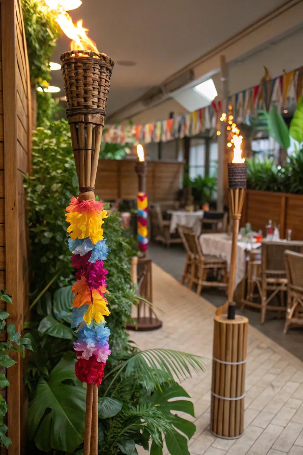 Escape to a Tropical Holiday paradise with vibrant decor.