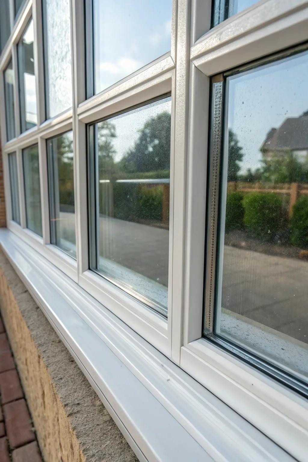 Double glazing provides solid insulation benefits.