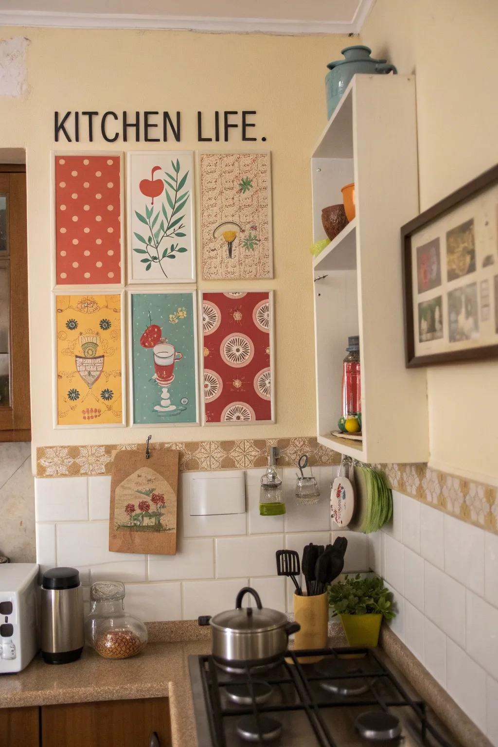 Philosophical kitchen posters for a thoughtful touch.