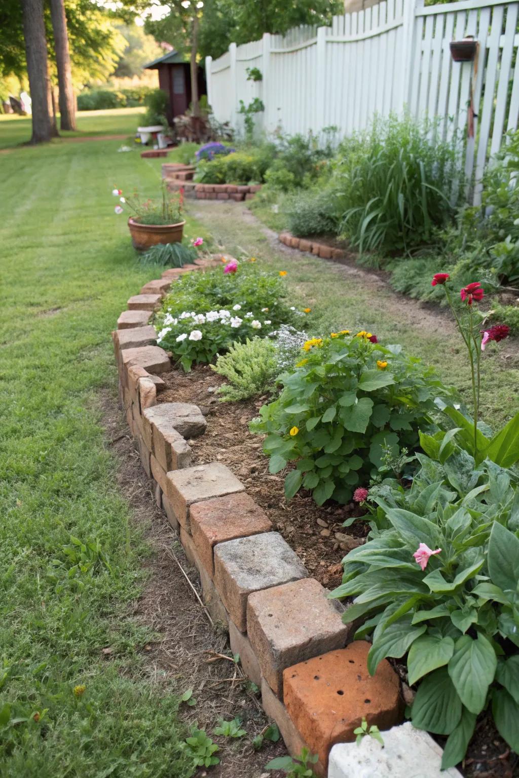 DIY edging ideas offer creativity and budget-friendly solutions.