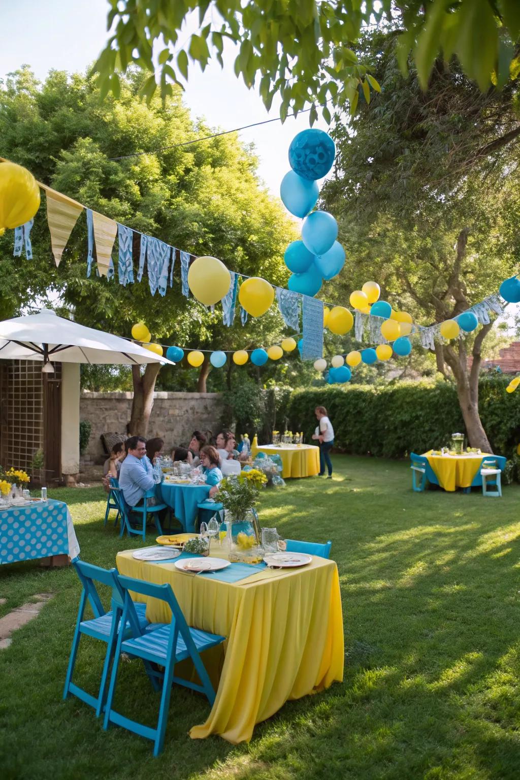 A well-chosen color scheme unifies your party decor.