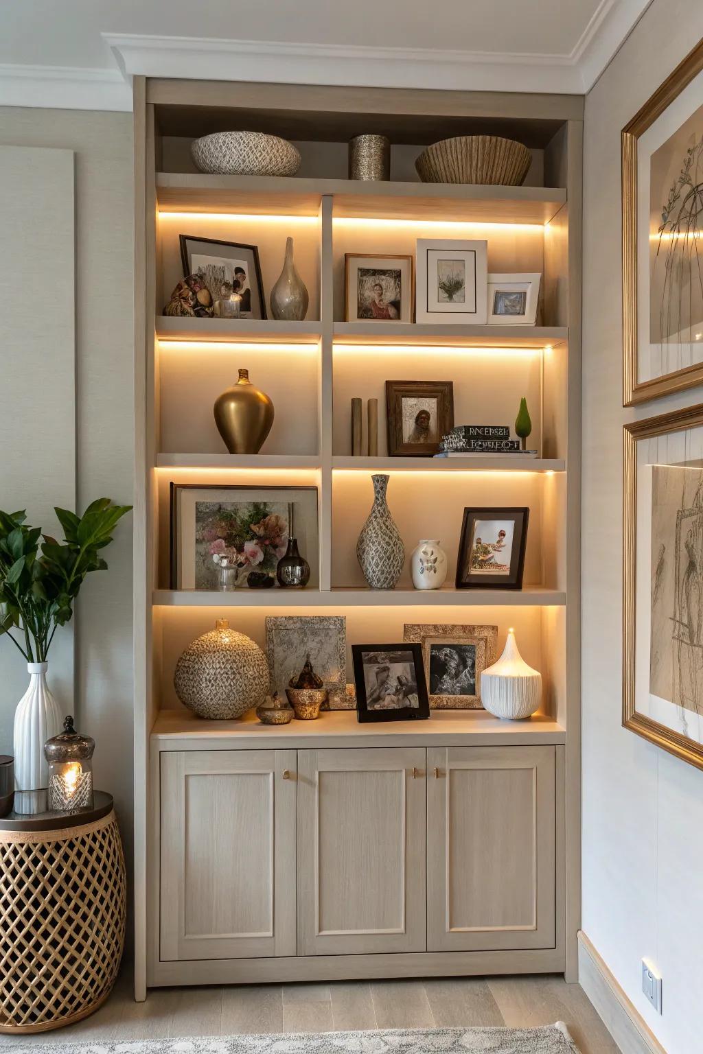 Personal touches make the hutch uniquely yours.