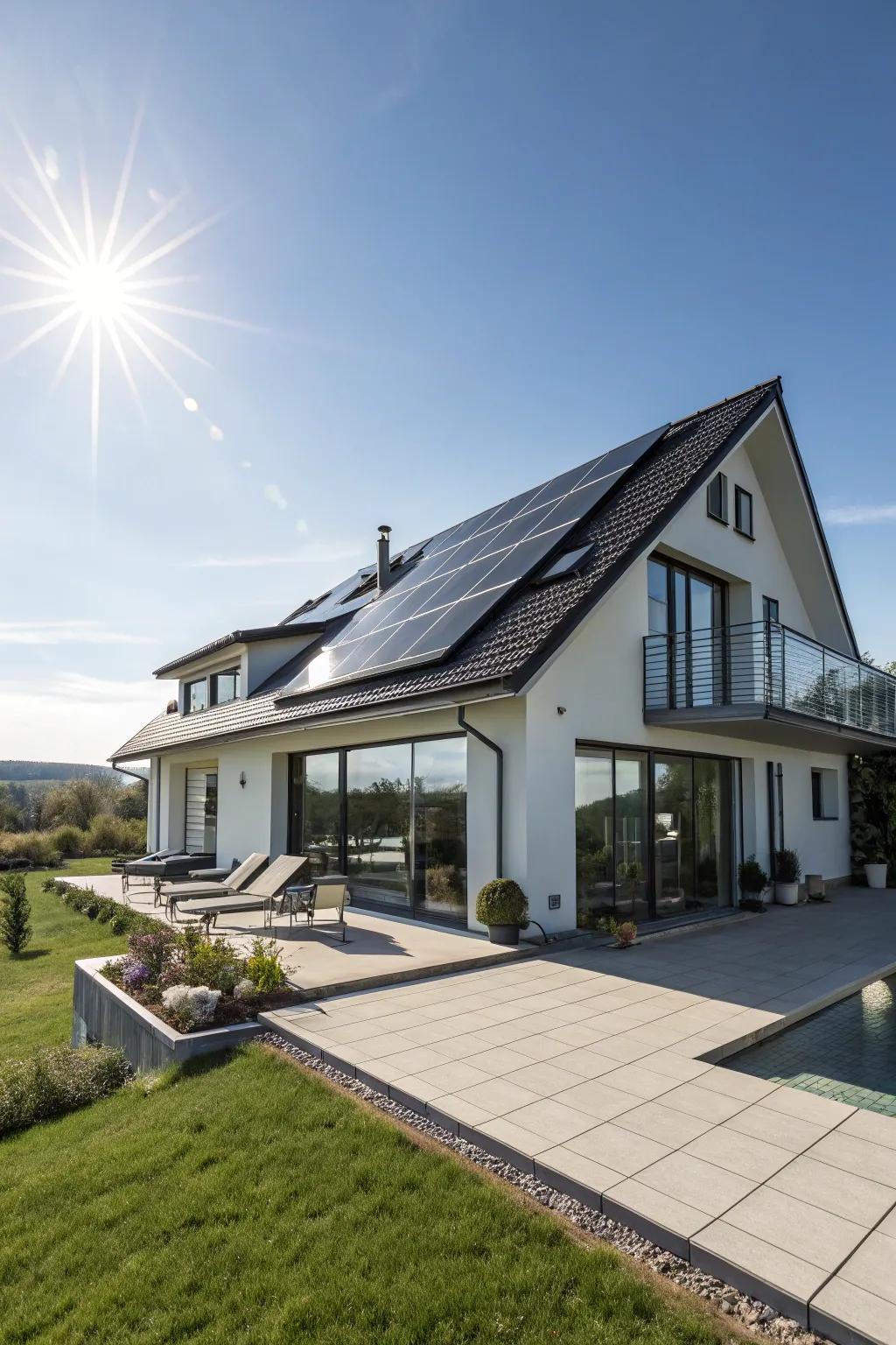 Solar tiles combine style and sustainability in one.