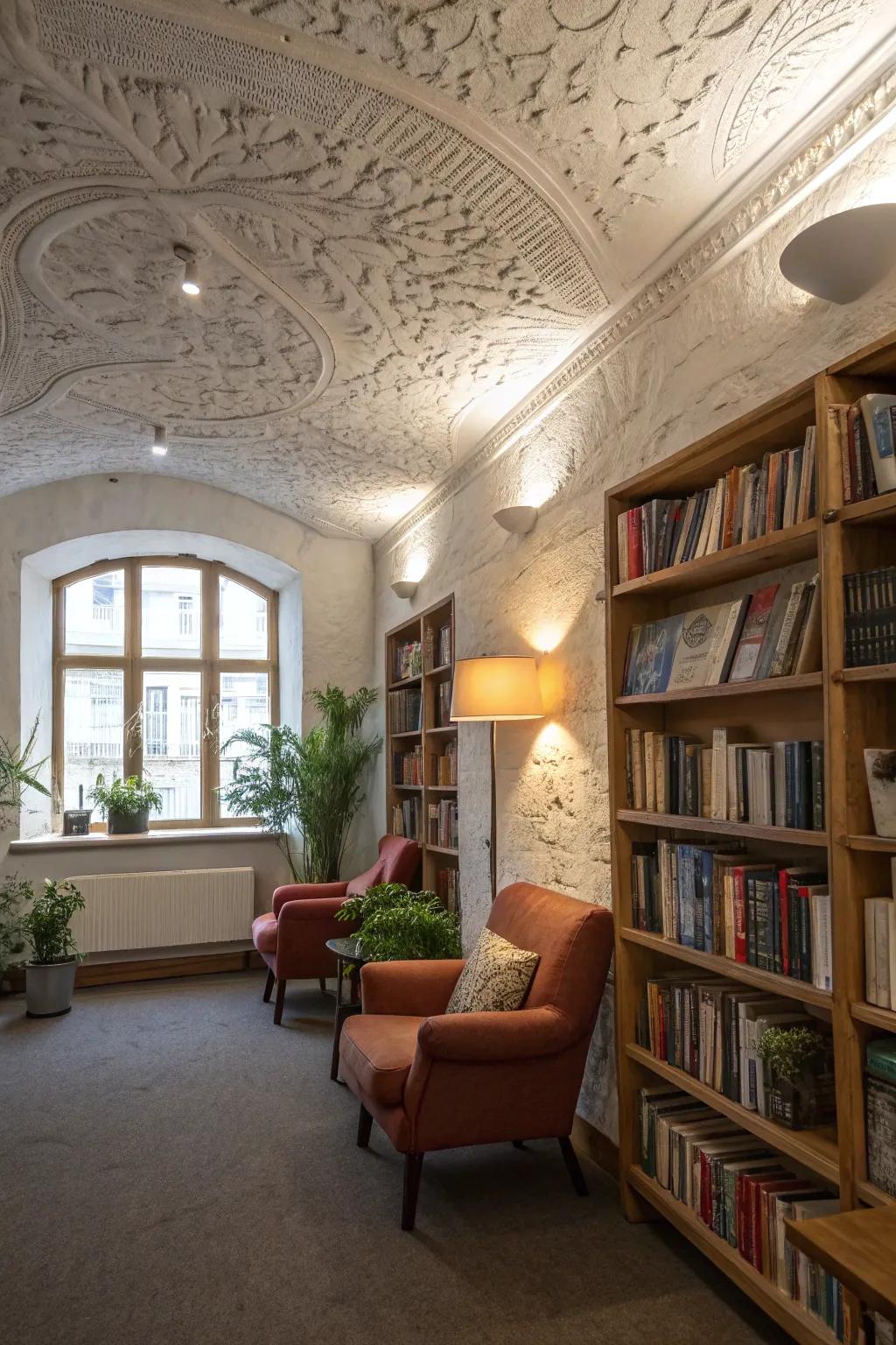 Textured Ceilings for Added Depth