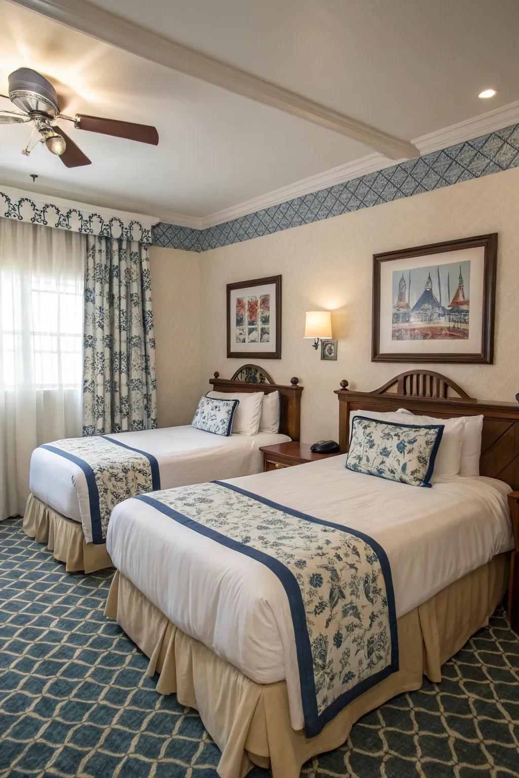 Themed room creating a cohesive look