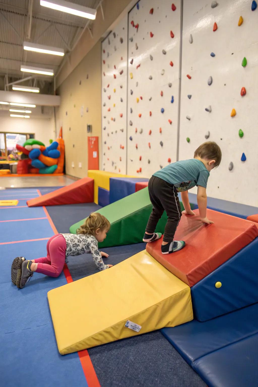 Encourage physical activity with a toddler gym.