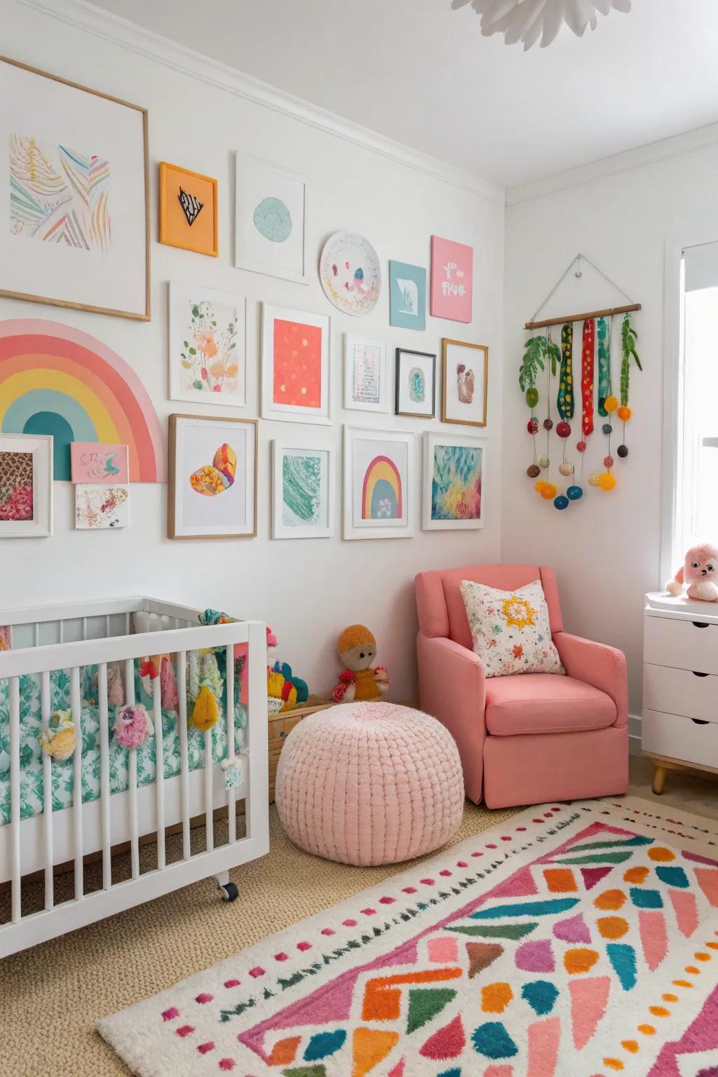 Let creativity flow with an art-inspired nursery.