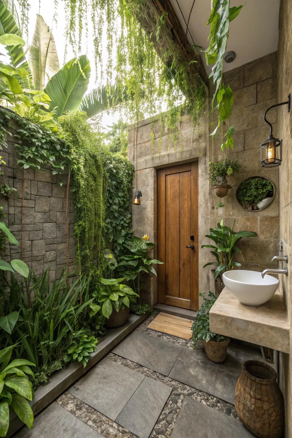 Greenery infuses vitality and a touch of nature.