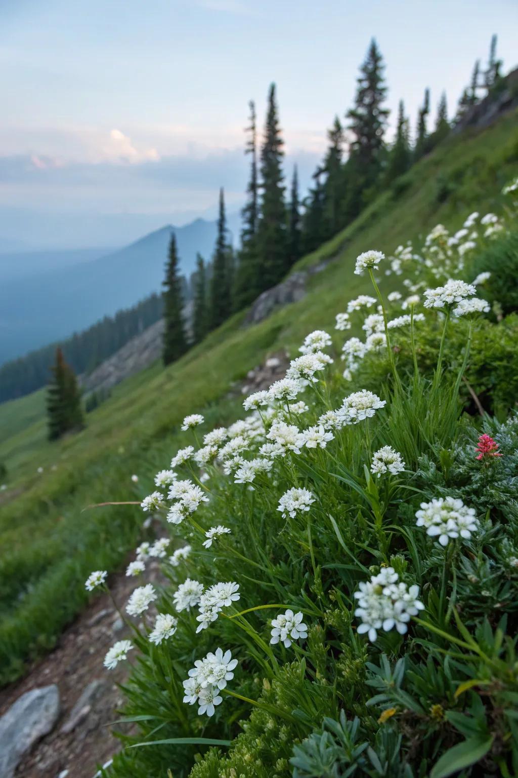 Candytuft brings natural elegance to sloped gardens.