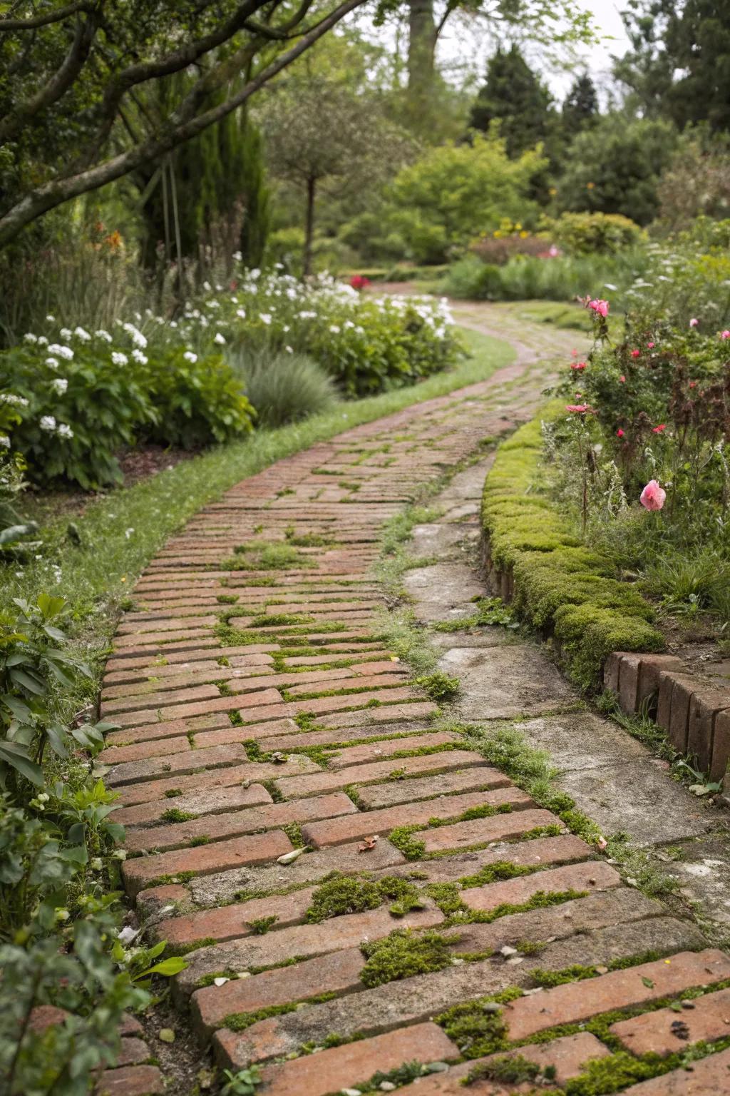 Aged bricks: Add rustic charm to your space.