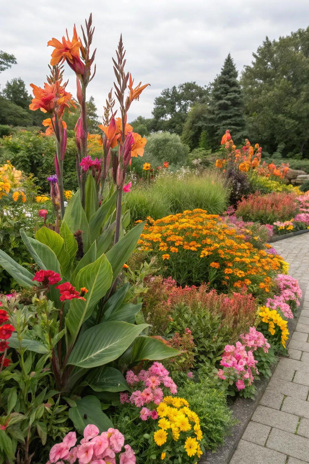 Canna lilies add vibrancy to seasonal arrangements.