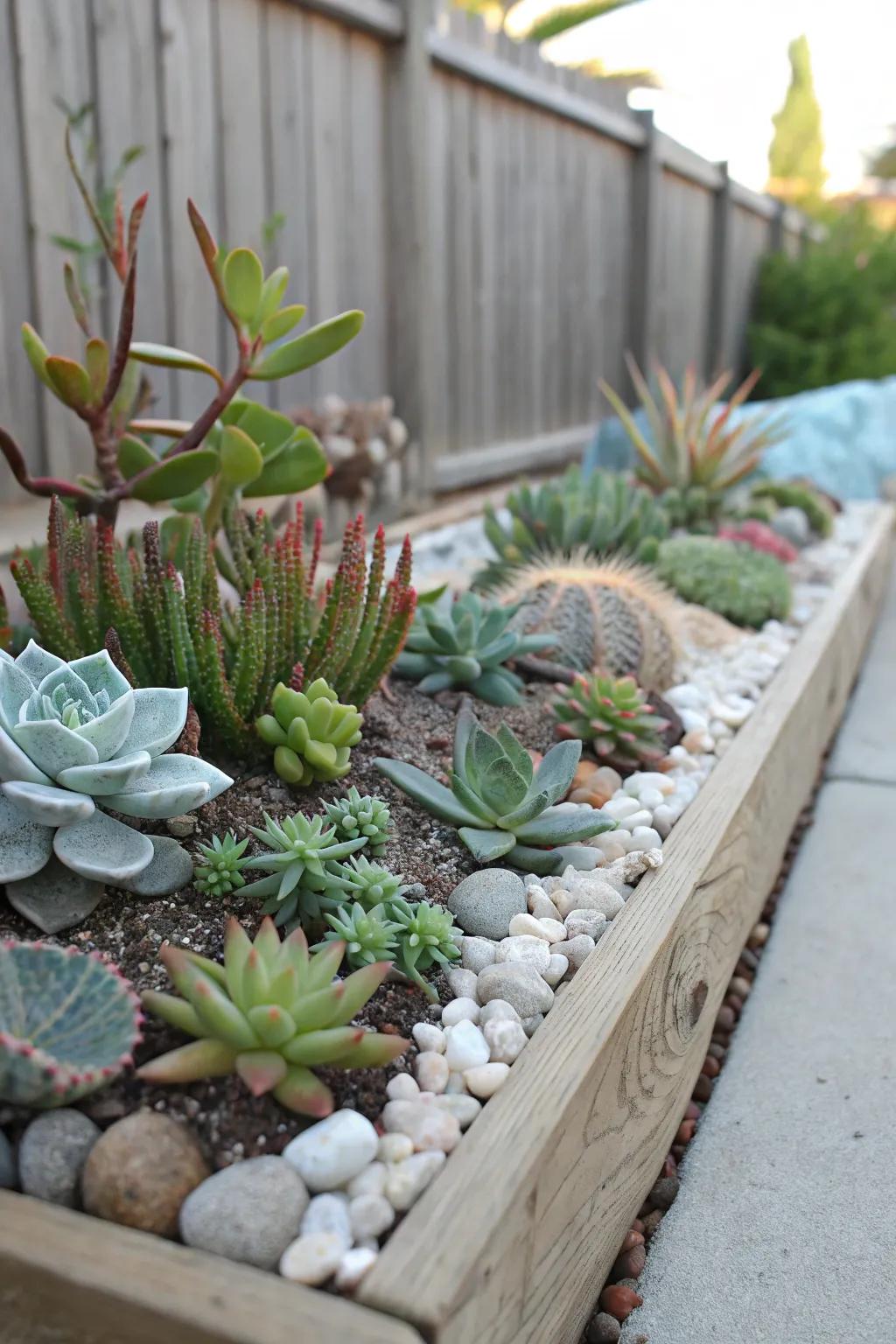 Sea-inspired succulents add an exotic touch to coastal gardens.