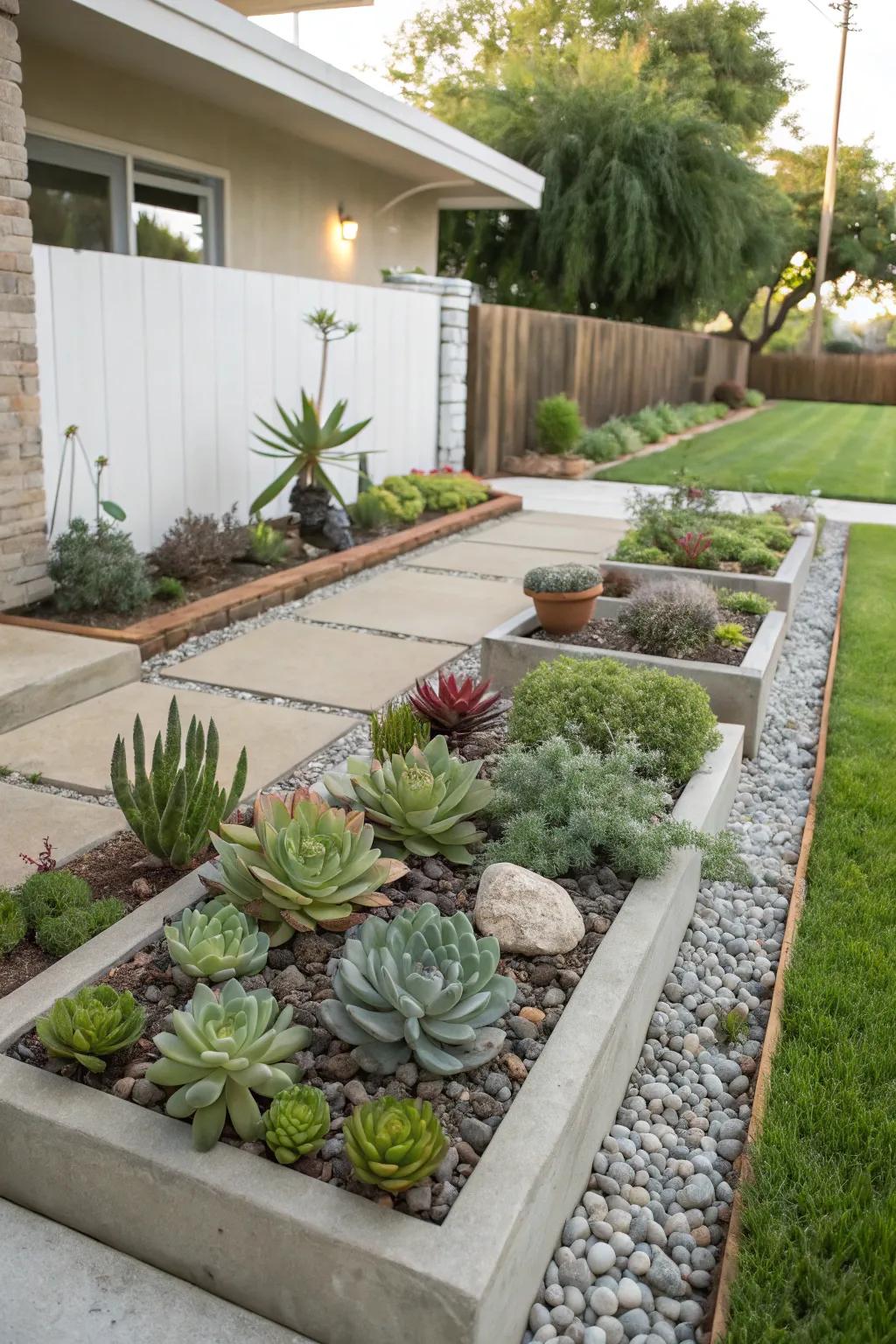 Enjoy a beautiful garden with minimal upkeep.