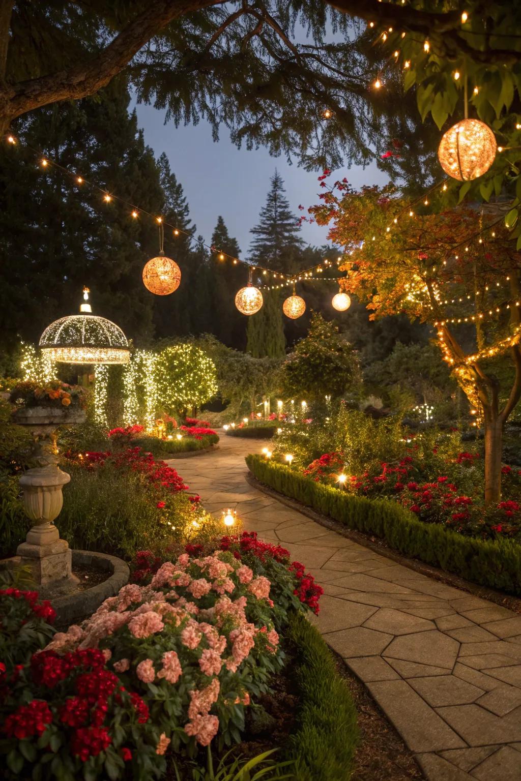 An unexpected outdoor holiday display.