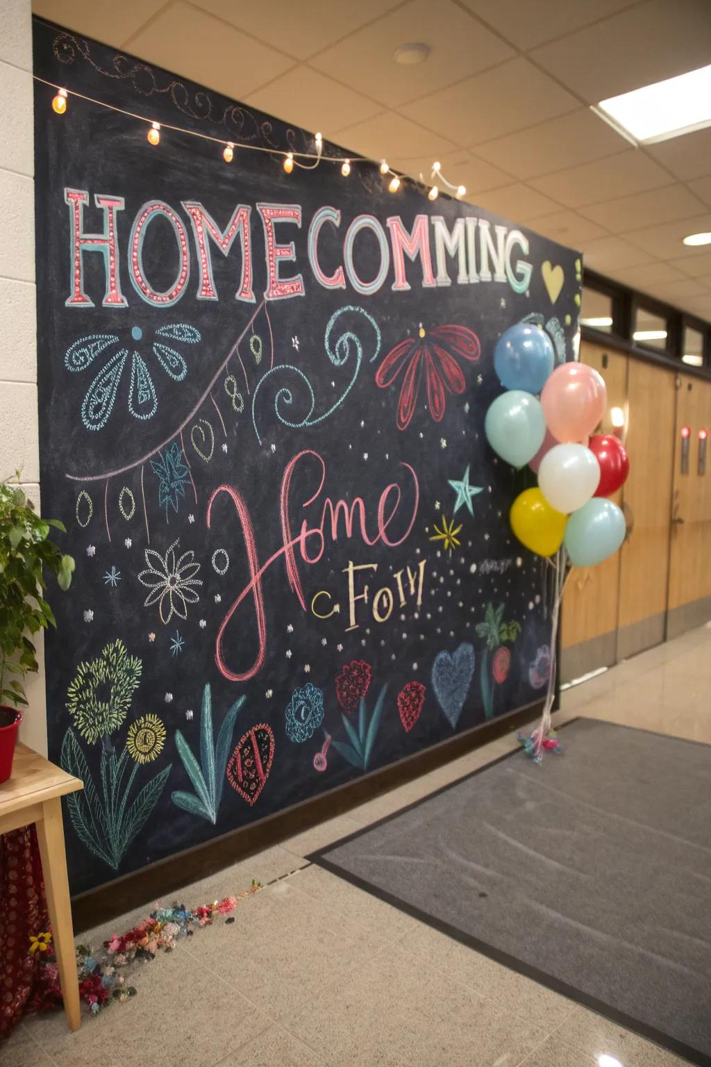 Interactive chalkboard walls engage your guests.