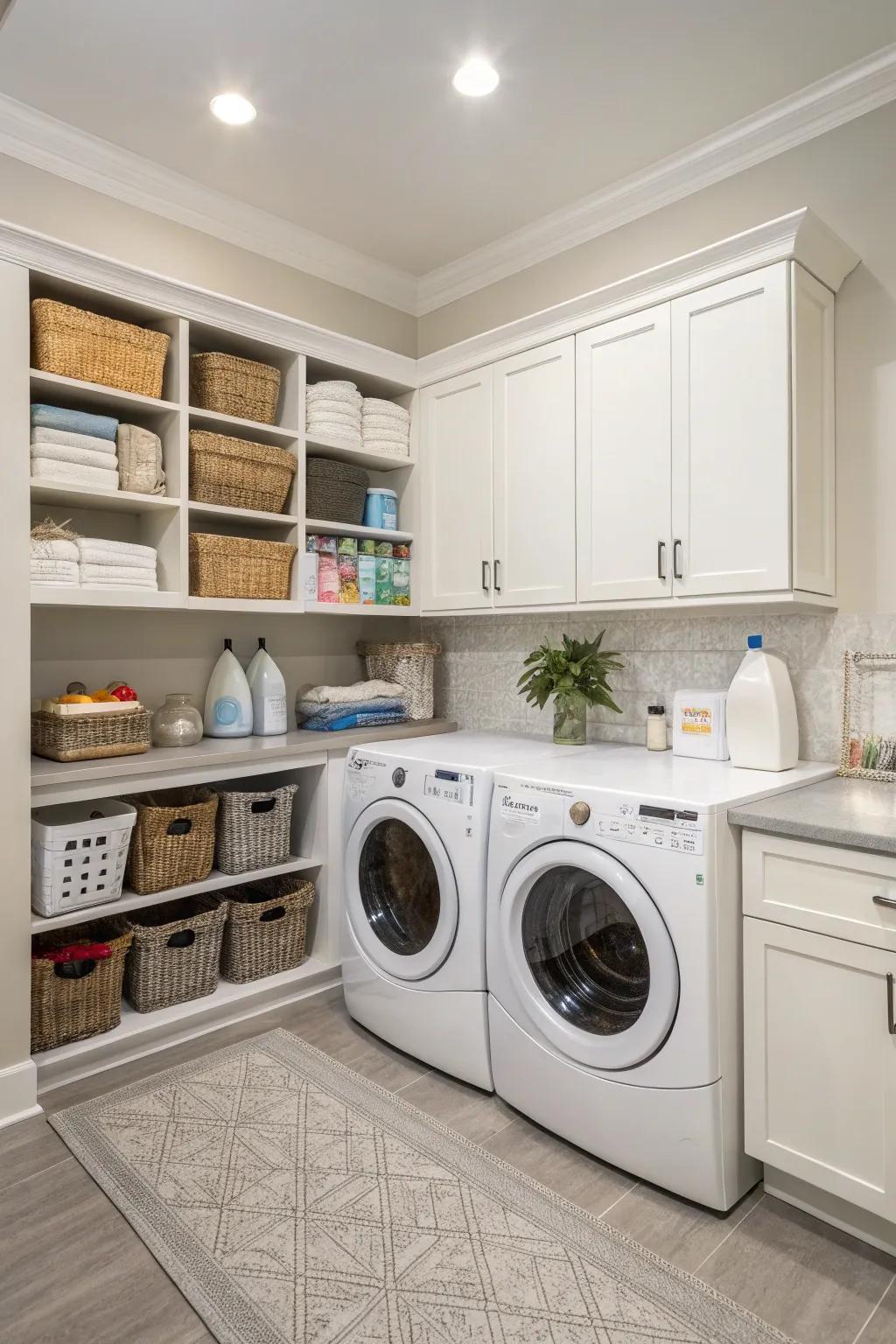 Corner cabinets make use of often-overlooked space.