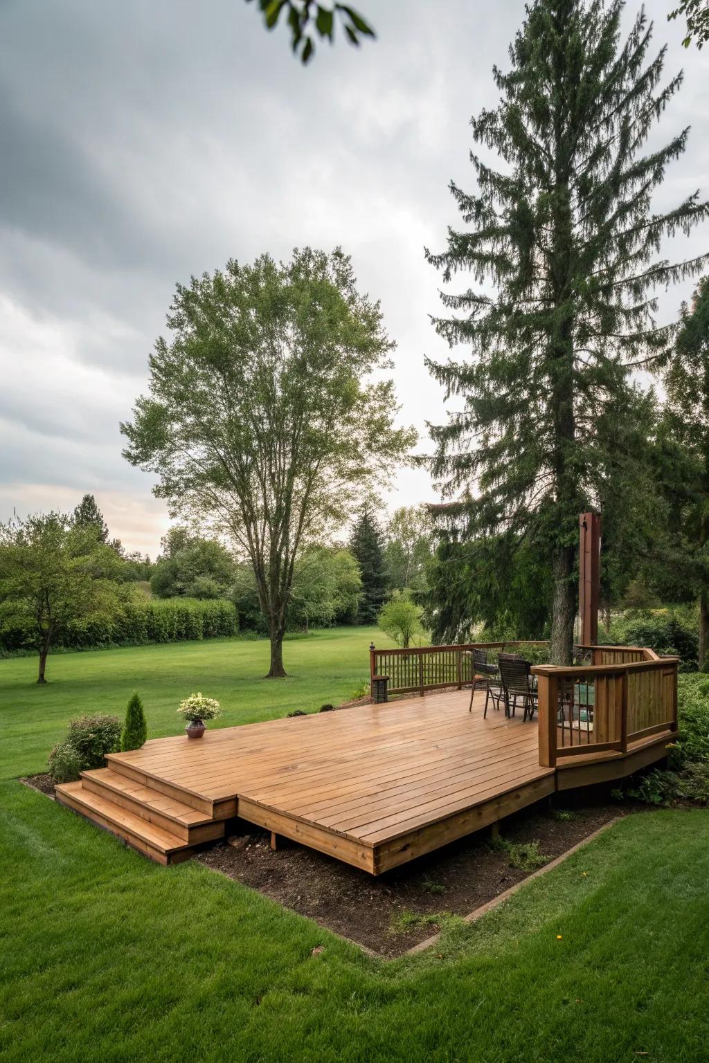 Enjoy the versatility of a DIY platform deck.