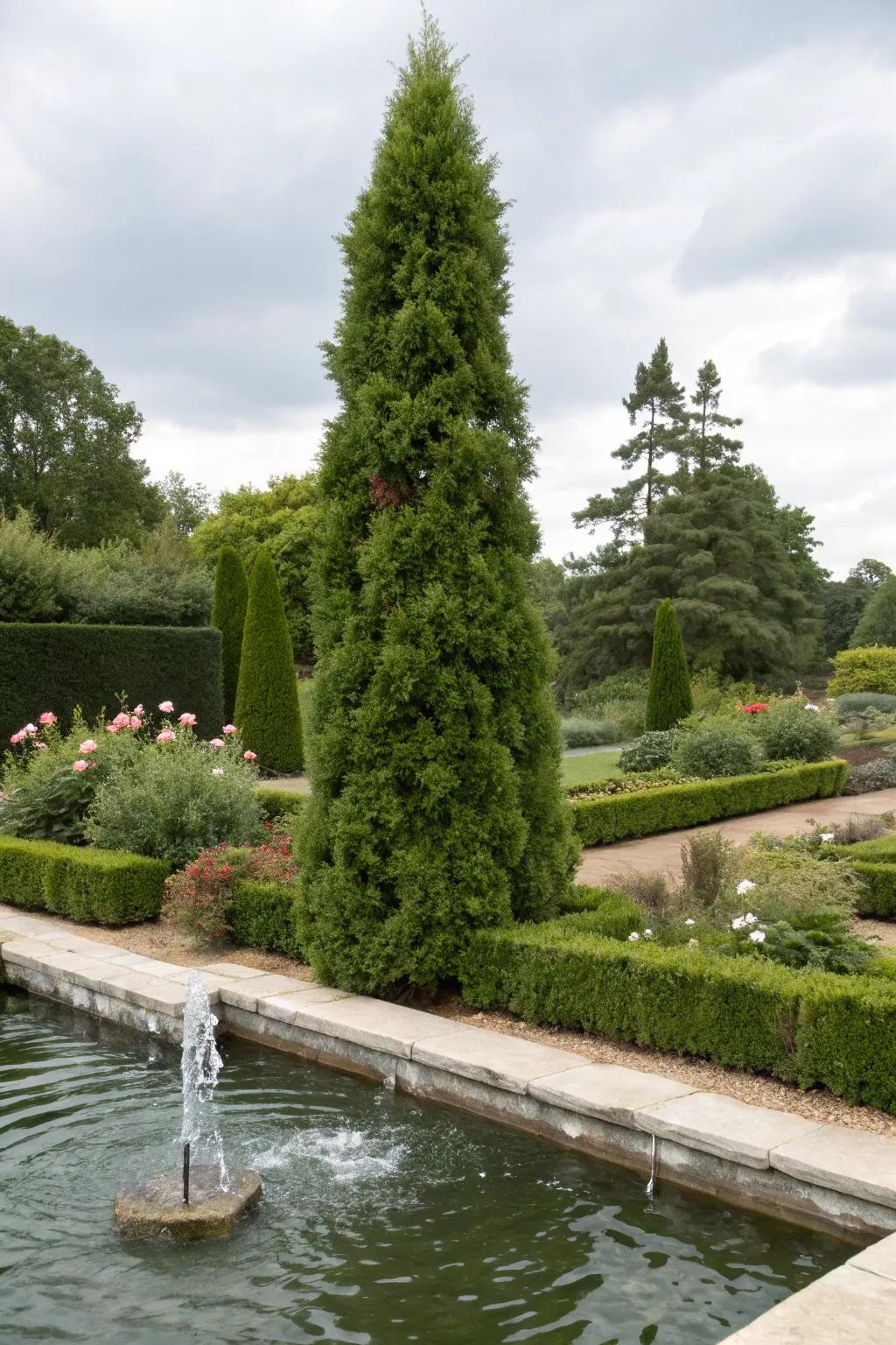 Use Thuja as an accent to highlight garden focal points.