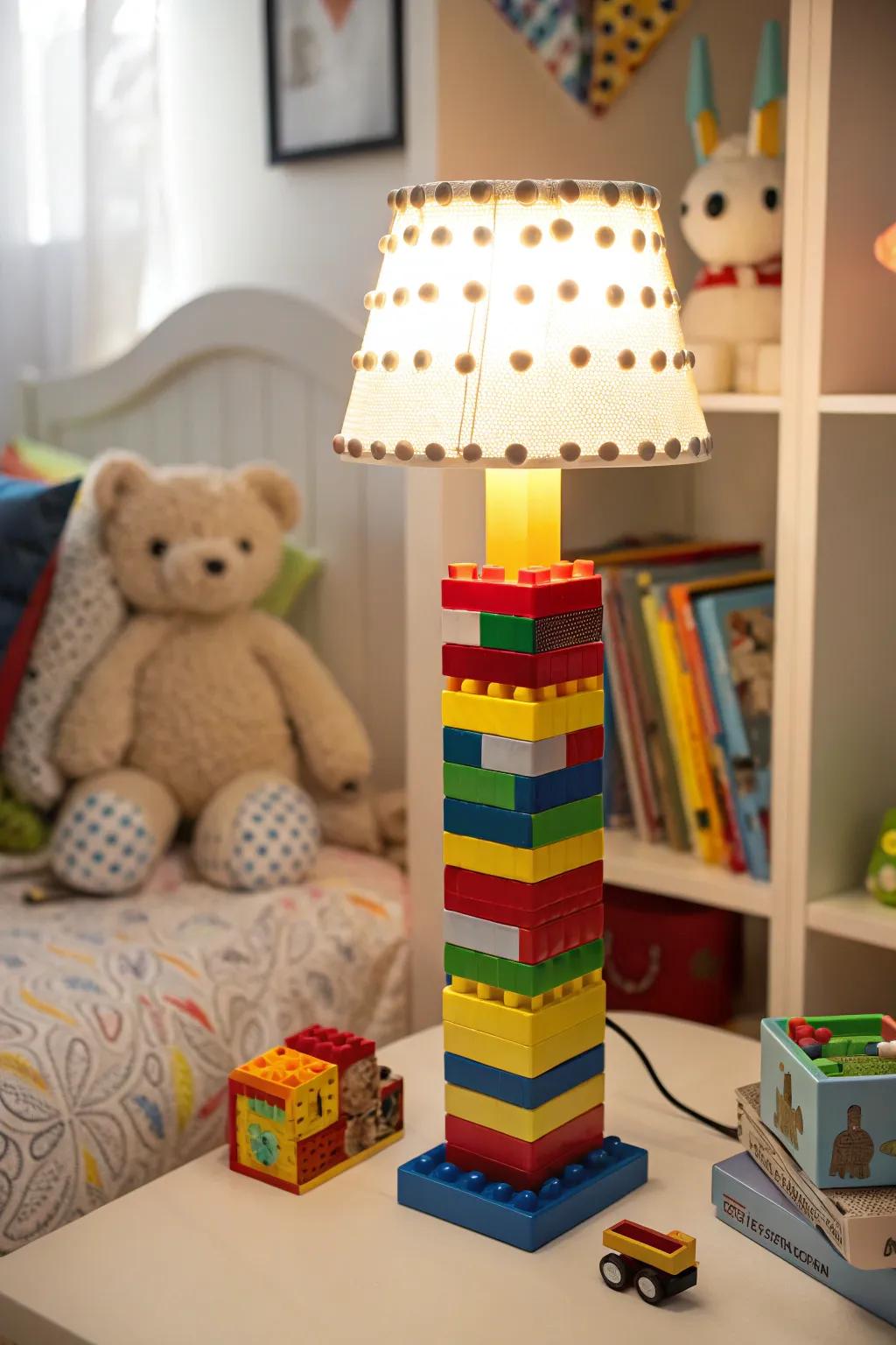 Get creative with a Lego lamp.